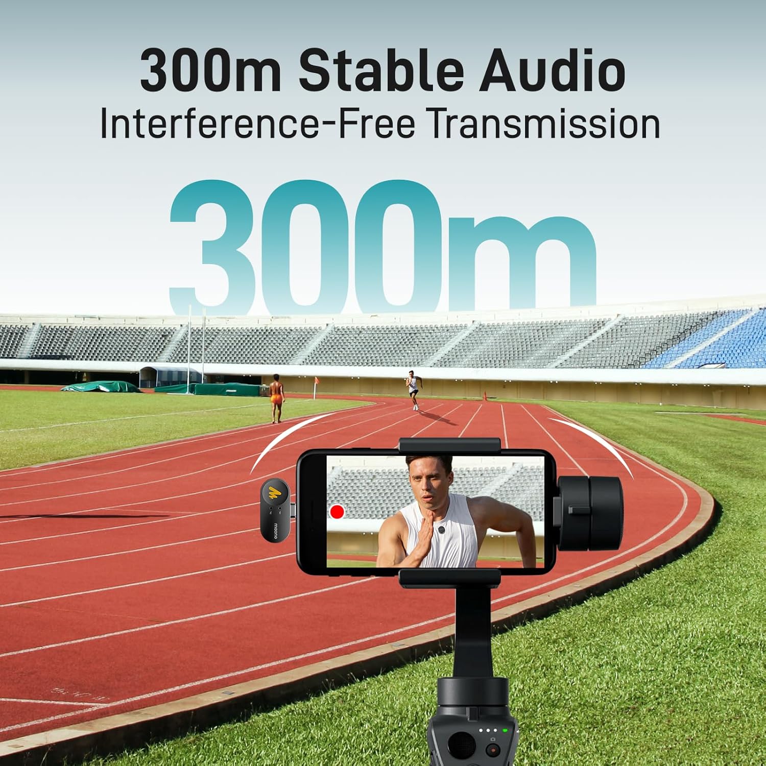 Maono Wave T5 WM650 PB2 AI Wireless Lavalier Microphone for Lightning /iPhone 14/13/12/11 - Image 6