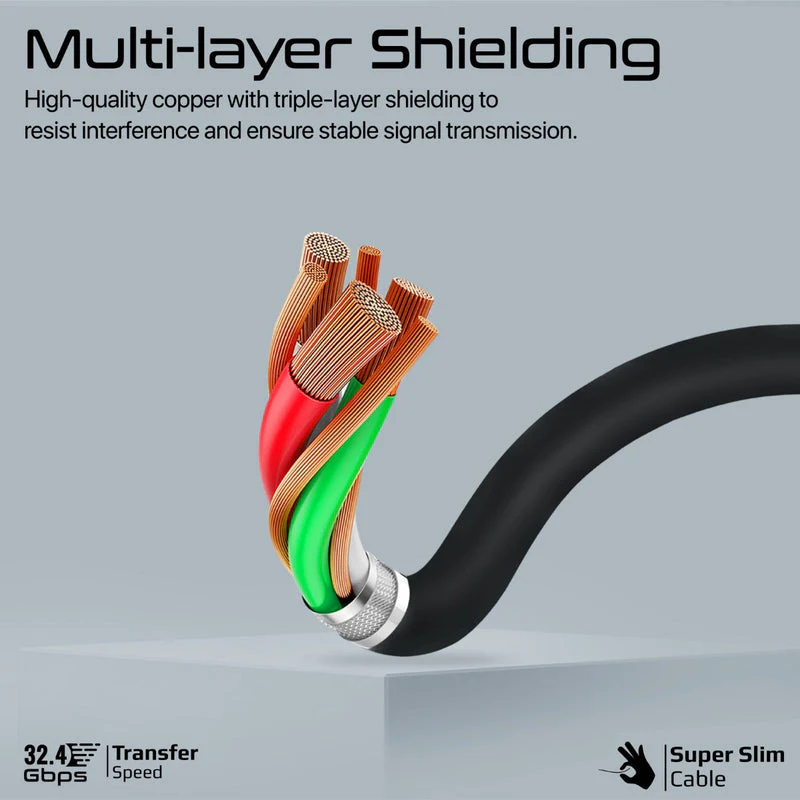 Promate DPLink-120 8K@60Hz High-Definition 120cm DisplayPort Cable - Image 4